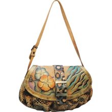 Anuschka Python Safari Small Ruched Flap Handbag - 499 Pts 1