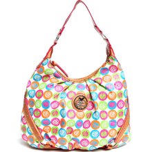 Apple Bottoms Women Rainbow Apple Core Hobo Tan