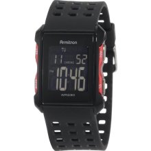 Armitron Men's 408177RED Chronograph Black and Red Digital Sport Watch