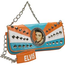 Ashley M Elvis Tri-Color Clutch Bag ...