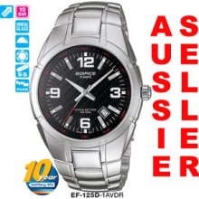 Australian Seller Casio Gents Ef-125d-1av Ef125d Edifice Date 12 Month Warranty