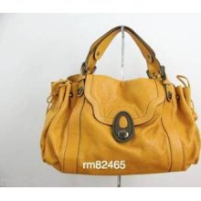 Auth Gerard Darel 24 Hour Yellow Saint Germain Bag Satchel