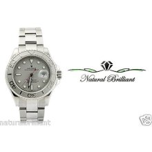 Authentic 40 Mm Rolex Yacht Master Watch, Stainless Steel & Platinum 16622