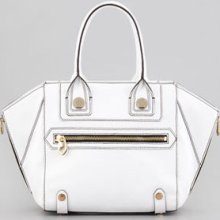 Authentic Oryany Megan Convertible Tote In White & Black - $199.00