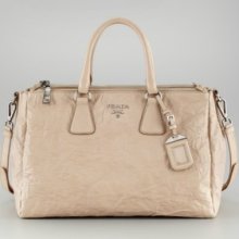 Authentic Prada Napa Lux Tote Leather Interior $2440 Neiman Receipt