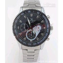 Automatic Mechanical Black Watch Watches Stainless Steel Wristwatch