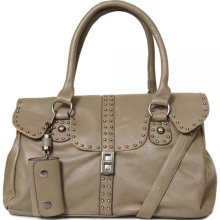 Azura Studded Doctor Satchel Grey