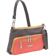 baggallini Everyday- Color Block Coral/Charcoal