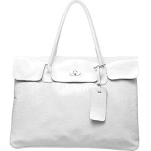 Baginc Alphabet Street Large Tote White