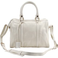 Baginc Eleonora Cowhide Leather Keepall Bag White