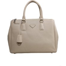 Baginc Katy Leather Tote Beige