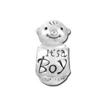 Bauble Luluits A Boy Babyrhodiumsilvercharmeuropeanfits Most Brands