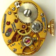 Baume & Mercier 1677 Mechanical, Complete Running Movement, Sold 4 Parts /repair