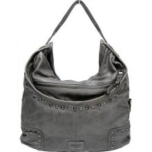 Bcbg Studded Hobo Handbag Purse, Misty Morning,