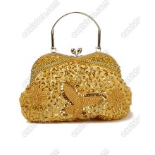 Beaded Butterfly Handbag