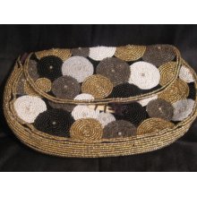 Beautiful Beaded Clutch Purse, Vintage