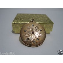 Beautiful Vintage Victorian Gold Tone Locket Very Rare - Rbm 1874 Atrice