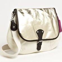 Bensimon 'Gold Sheen' Crossbody Bag Beige