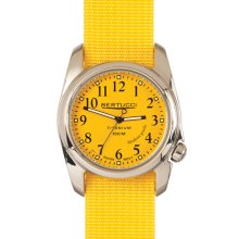 Bertucci Mens A-2T ProColor Titanium Watch - Yellow Nylon Strap - ...