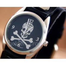 Beyond America Ladies Watch Pirate Skull Biker Mod