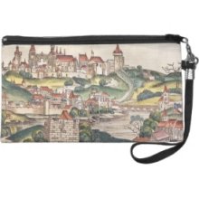 Bird's Eye View of Prague from the Nuremberg Chron Wristlets