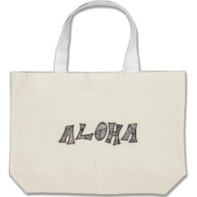 Black and White Aloha Bag