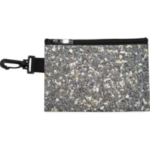 Black and white stone texture Accessories Bag