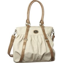 Bone Large Vitalio Vera ''Alexandra'' Crossbody Tote