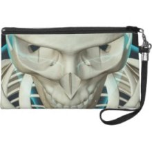 Bones of the Head and Face Wristlet Clutch