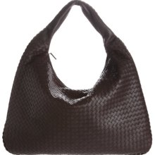 Bottega Veneta Maxi Intrecciato Hobo Bag - Ebano