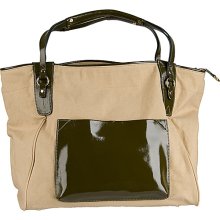 Boulevard Sunday Tote Olive Patent