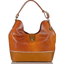 Brahmin Sand Simon Collection Rhoda Hobo - Sand Simon