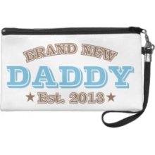 Brand New Daddy Est. 2013 (Blue) Wristlet Clutch