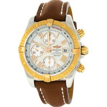 Breitling Chronomat Evolution C13356 Rose Gold Steel Automatic Mens Watch