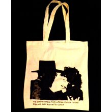 Bruce Springsteen 14x16 canvas tote Hand painted