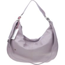 BRUNO ROSSI Italian Made Lilac Calf Leather Large Slouchy Hobo Bag