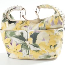 Bueno Vintage Flower Hobo - Yellow- Yellow