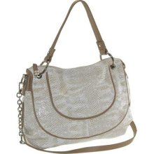 Buxton Sophie Leather Shoulder Bag Beige