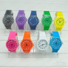 Candy Jelly Watches Environmental Rubber Silicone Very Thin Light Wa