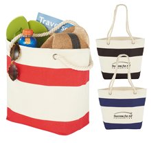 Capri Stripes Cotton Shopper Tote