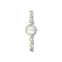 Carriage C3C227 by Timex Women's Two-Tone Round Case Silver Dial Two-T