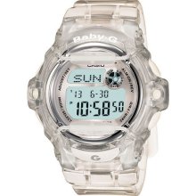 Casio Baby G-Shock BG169R-7B Clear Whale Digital Sport 200M Water Alarm Watch