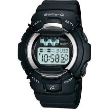 Casio Baby Jelly Black Resin Ladies Watch Bg1001-1v