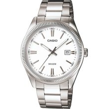 Casio Men's Steel Band Analog Dress Watch With Date Display Mtp1302d-7a1v