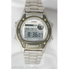 Casio Men's W94h Illuminator Digital Watch Alarm Chronograph Steel Band