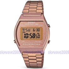 Casio Vintage Classic Digital Watch Rosegold Old Skool B640wc-5adf Rose Gold