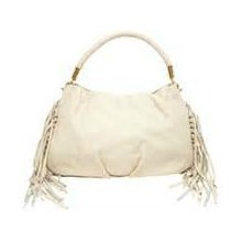 Cc Skye The Rich Gypsy Side Fringe Hobo Bag 'bone' Brand New- Authentic