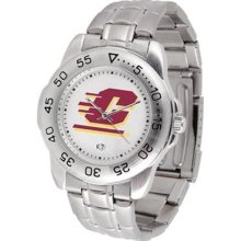 Central Michigan University Men's Stainless Steel Logo Watch