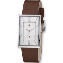 Charles Hubert Stainless Steel Silver Dial Rectangle Quartz Watch Xwa4271