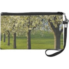 Cherry Trees Wristlet Clutches